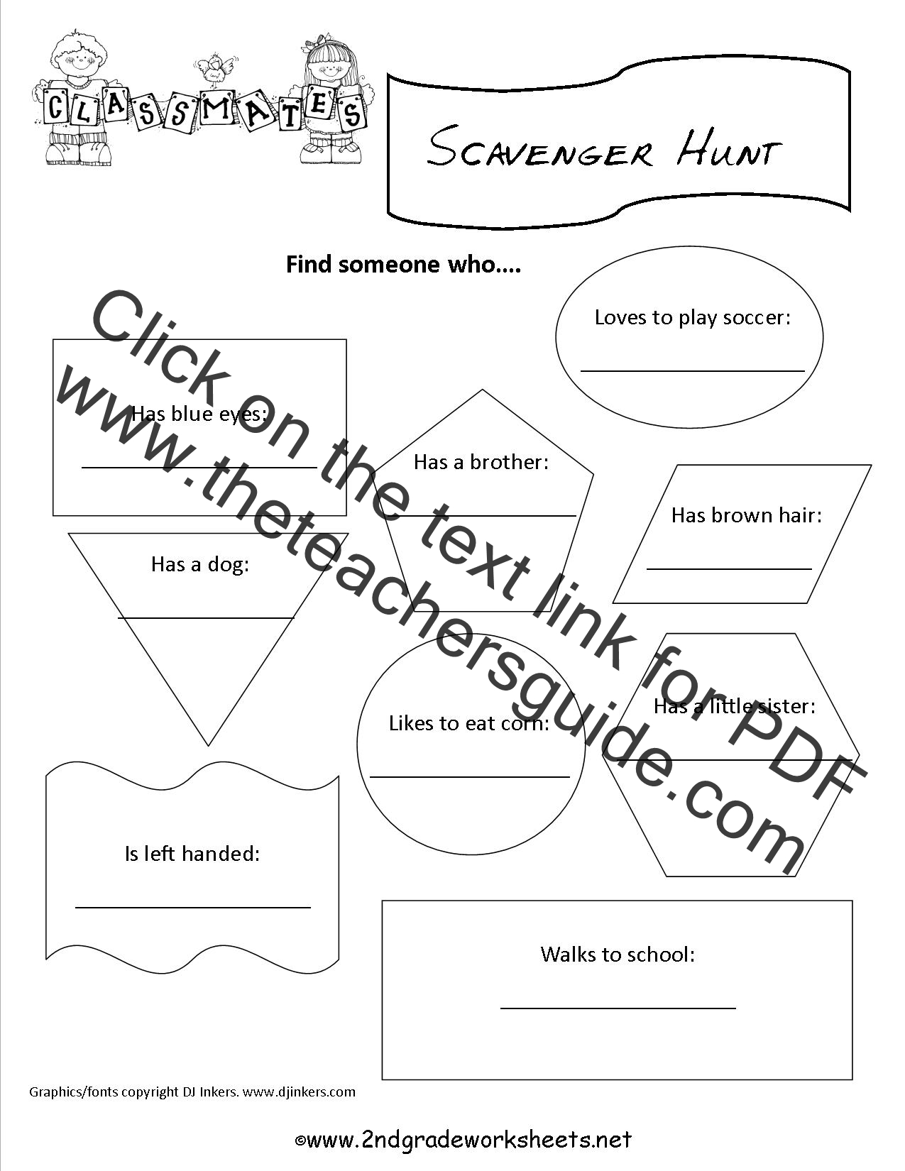 Free Back to School Worksheets and Printouts